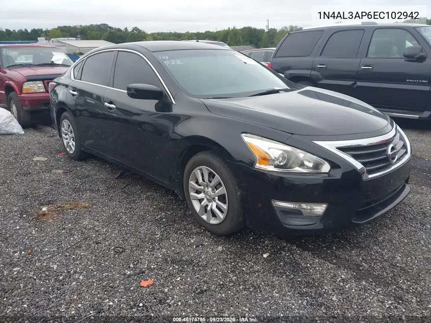 NISSAN ALTIMA 2014, VIN 1N4AL3AP6EC102942