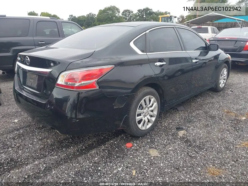 2014 NISSAN ALTIMA VIN 1N4AL3AP6EC102942 — фото 4