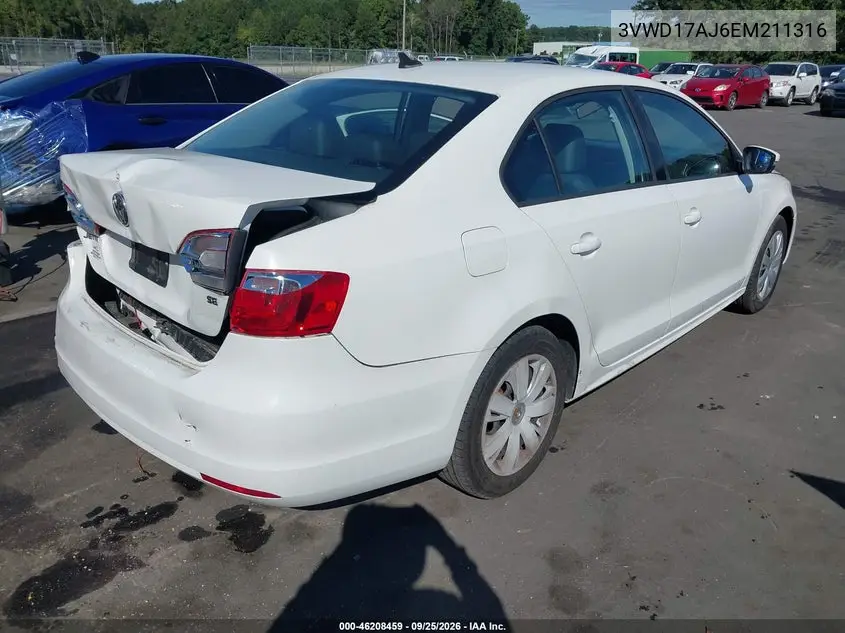 2014 VOLKSWAGEN JETTA VIN 3VWD17AJ6EM211316 — фото 4