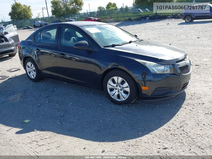 CHEVROLET CRUZE 2014, VIN 1G1PA5SG6E7261787