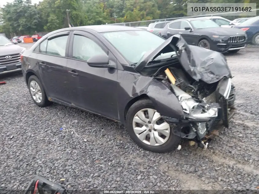 CHEVROLET CRUZE 2014, VIN 1G1PA5SG3E7191682