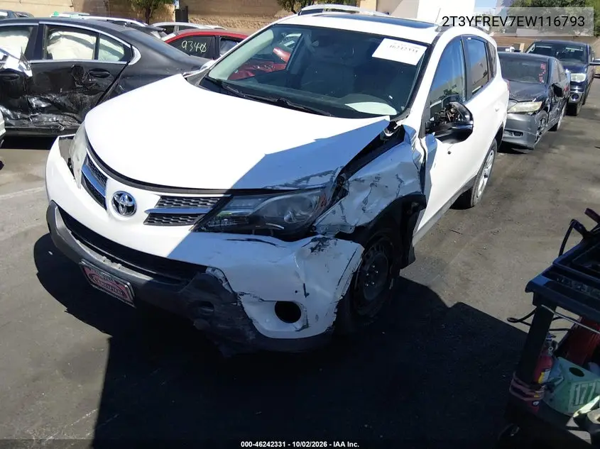 2014 TOYOTA RAV 4 VIN 2T3YFREV7EW116793 — фото 2
