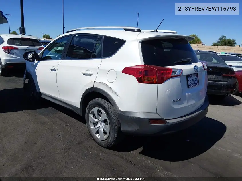 2014 TOYOTA RAV 4 VIN 2T3YFREV7EW116793 — фото 3