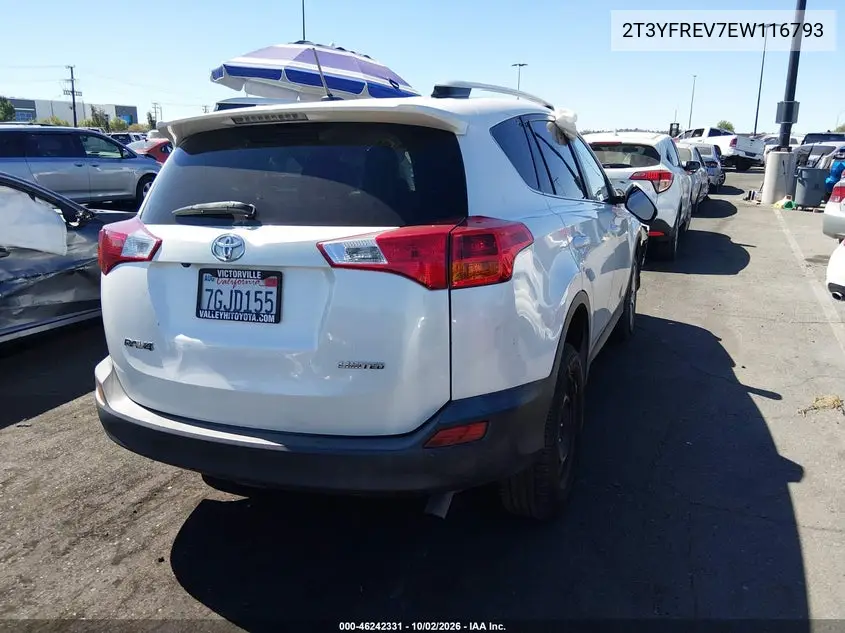 2014 TOYOTA RAV 4 VIN 2T3YFREV7EW116793 — фото 4