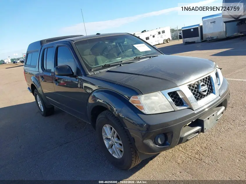 NISSAN NAVARA (FRONTIER) 2014, VIN 1N6AD0ER9EN724759