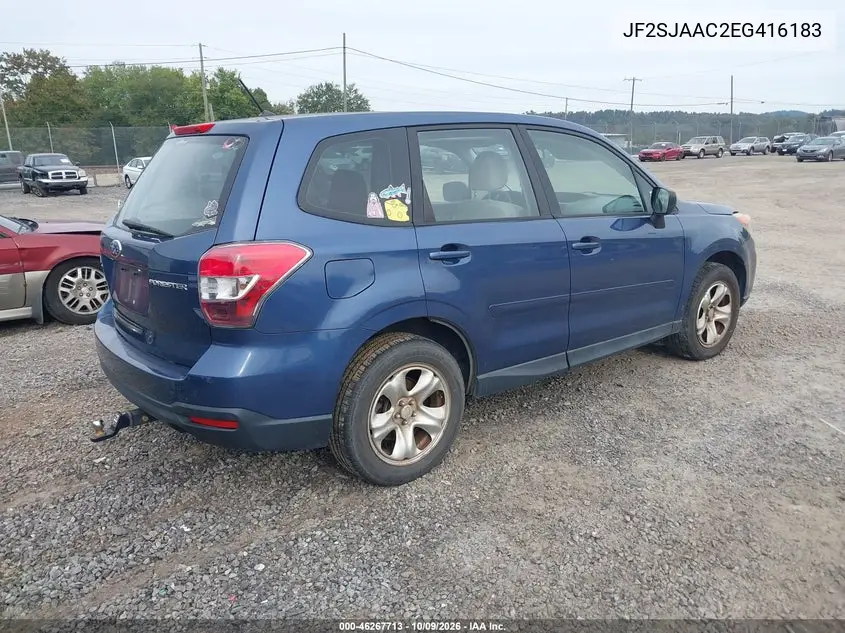 2014 SUBARU FORESTER VIN JF2SJAAC2EG416183 — фото 4