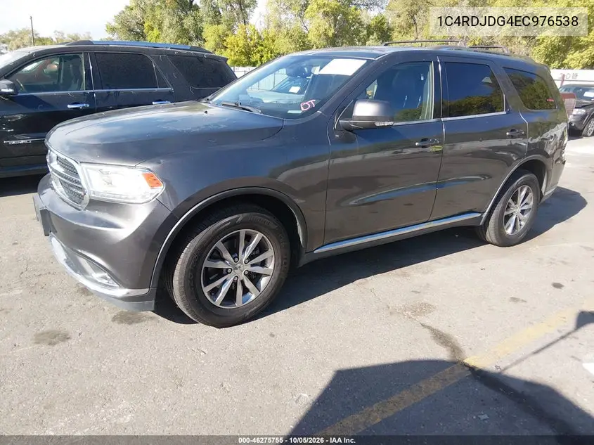2014 DODGE DURANGO VIN 1C4RDJDG4EC976538 — фото 2