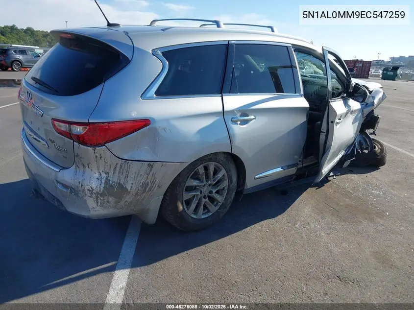 2014 INFINITI QX60 VIN 5N1AL0MM9EC547259 — фото 4