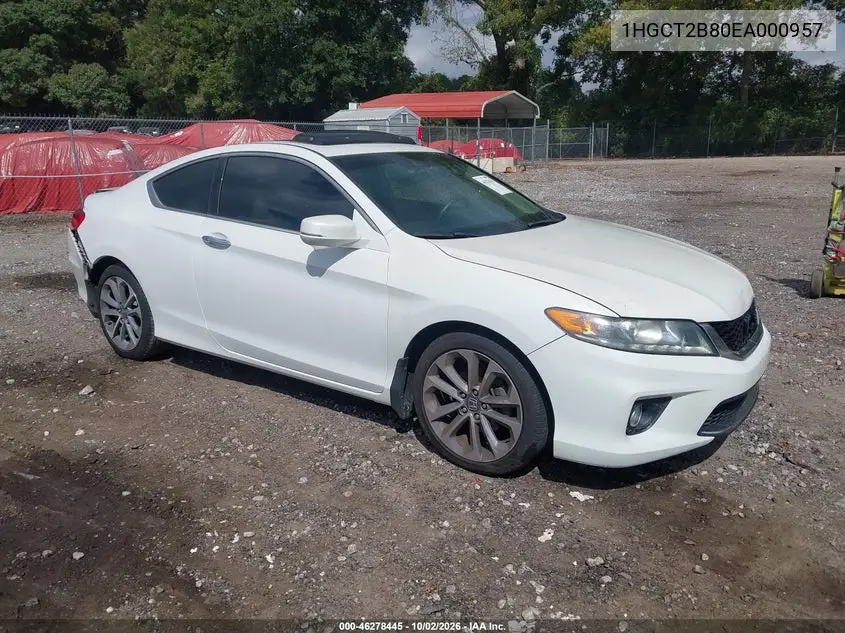 HONDA ACCORD 2014, VIN 1HGCT2B80EA000957