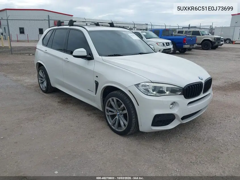 BMW X5 2014, VIN 5UXKR6C51E0J73699