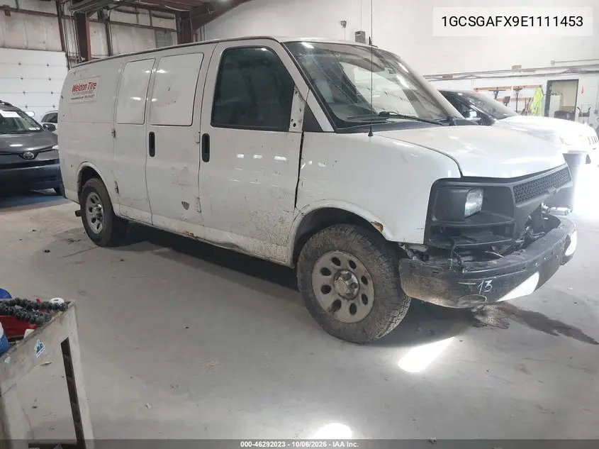 CHEVROLET EXPRESS 2014, VIN 1GCSGAFX9E1111453