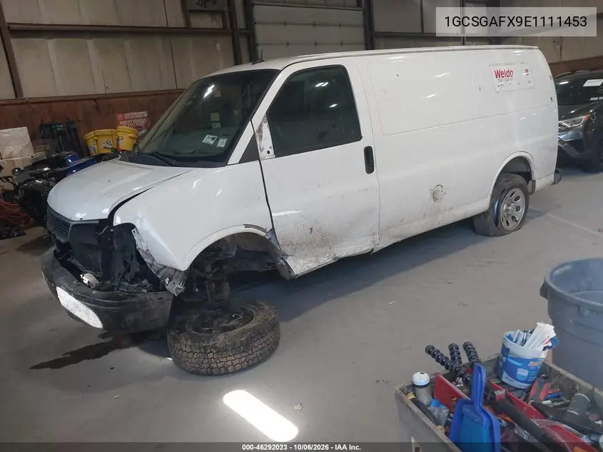 2014 CHEVROLET EXPRESS VIN 1GCSGAFX9E1111453 — фото 2