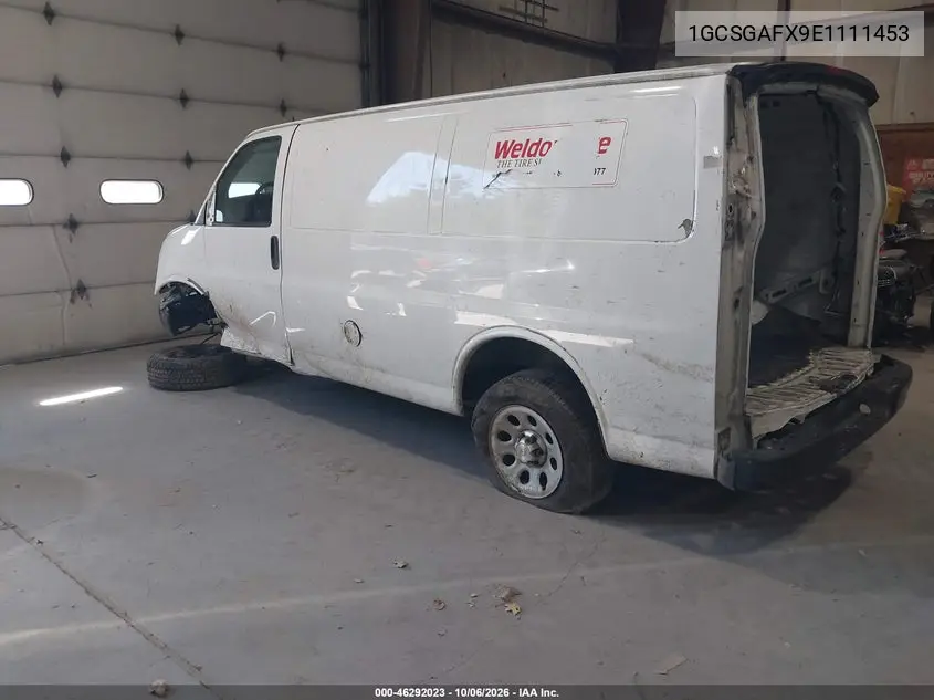2014 CHEVROLET EXPRESS VIN 1GCSGAFX9E1111453 — фото 3