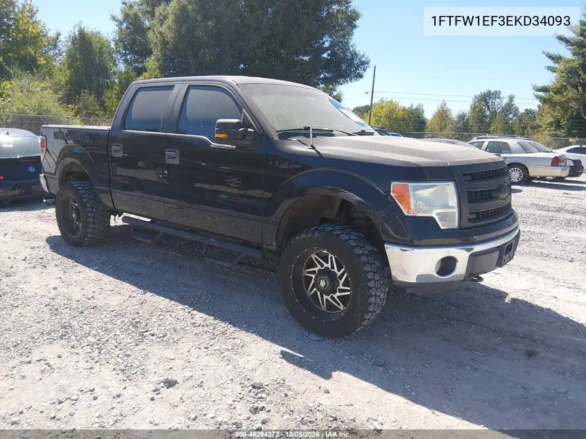 FORD F-150 2014, VIN 1FTFW1EF3EKD34093
