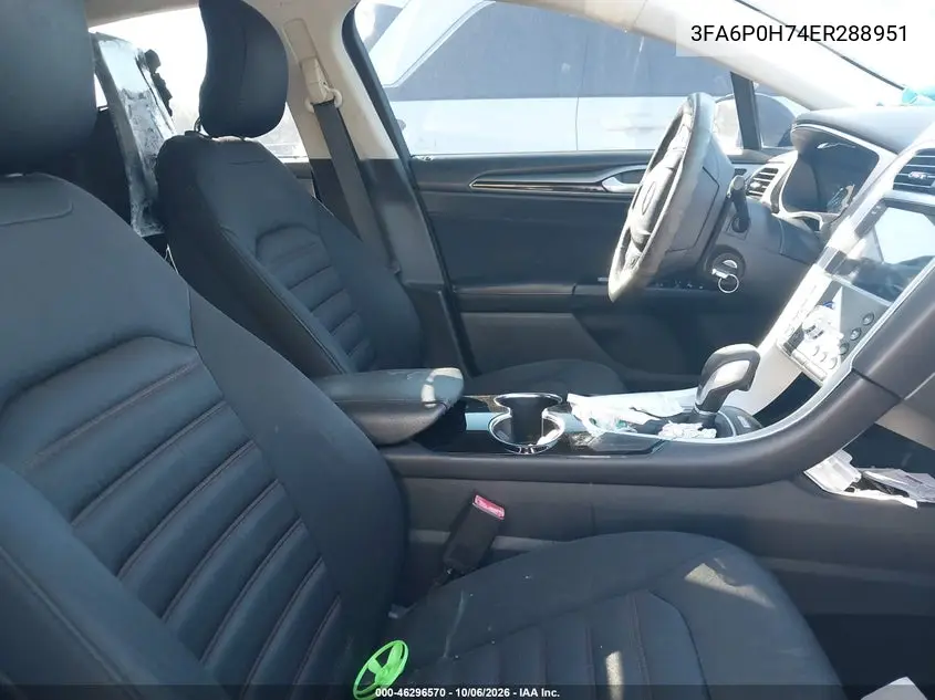 2014 FORD FUSION VIN 3FA6P0H74ER288951 — фото 5