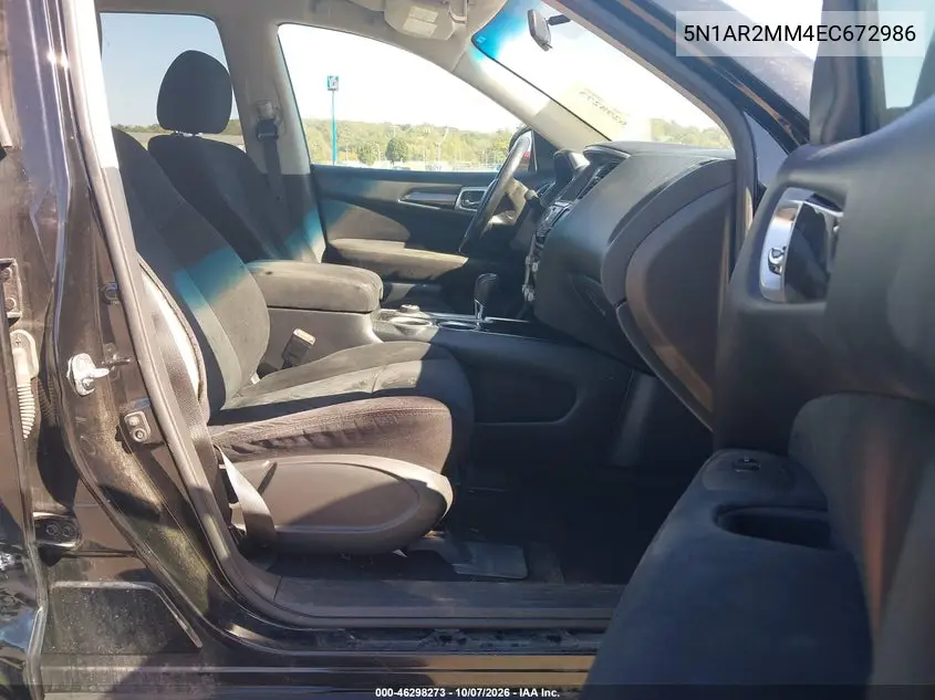 2014 NISSAN PATHFINDER VIN 5N1AR2MM4EC672986 — фото 5