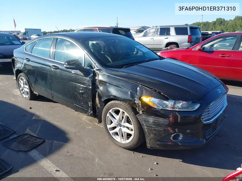 FORD FUSION 2014, VIN 3FA6P0HD1ER371310