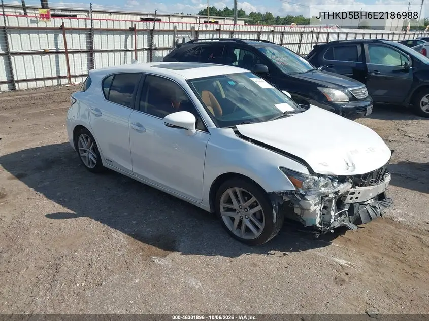 LEXUS CT 2014, VIN JTHKD5BH6E2186988