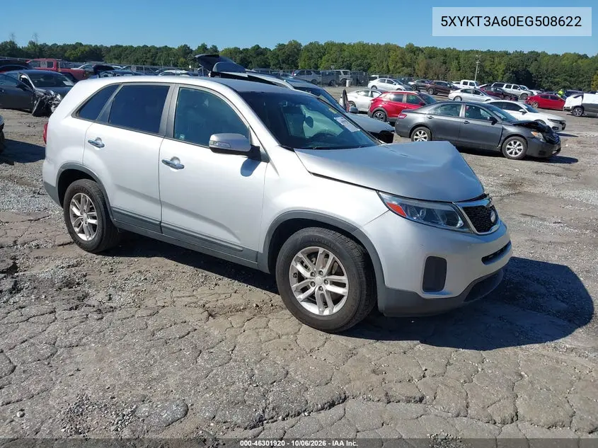 KIA SORENTO 2014, VIN 5XYKT3A60EG508622