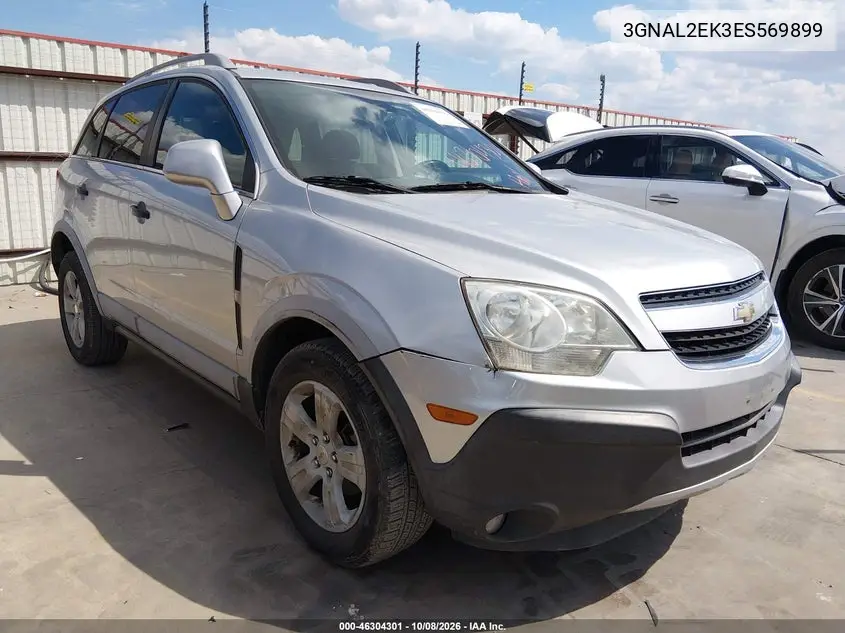CHEVROLET CAPTIVA SPORT 2014, VIN 3GNAL2EK3ES569899