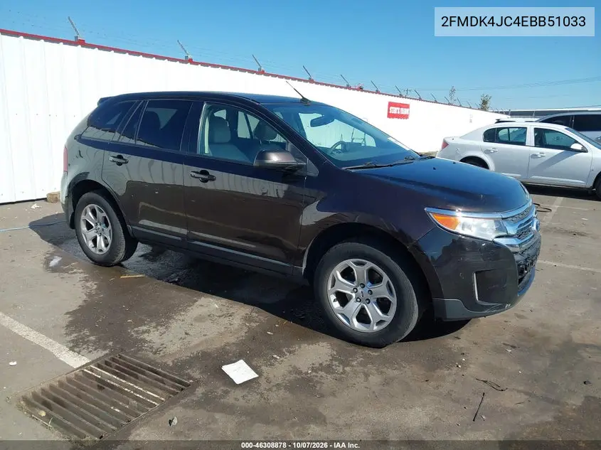 FORD EDGE 2014, VIN 2FMDK4JC4EBB51033