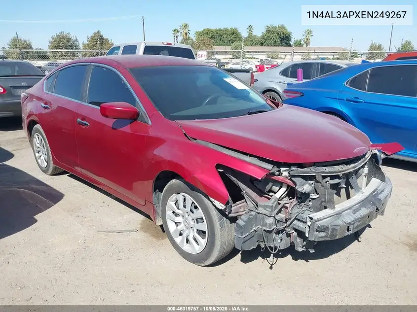 NISSAN ALTIMA 2014, VIN 1N4AL3APXEN249267