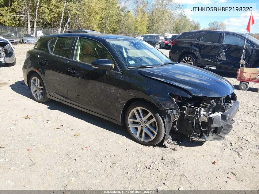 LEXUS CT 2014, VIN JTHKD5BH8E2198320