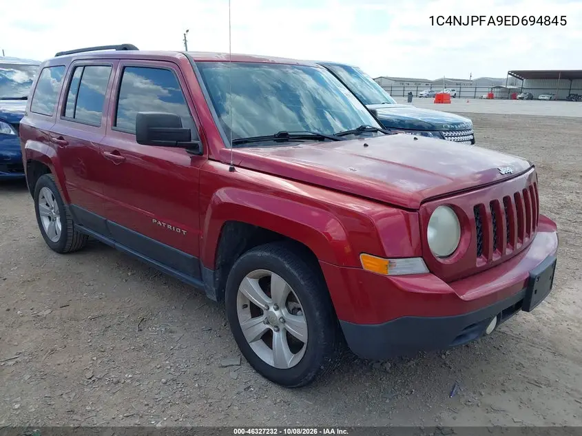 JEEP LIBERTY (PATRIOT) 2014, VIN 1C4NJPFA9ED694845