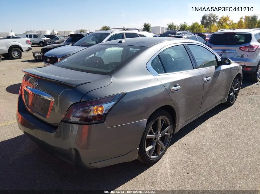 2014 NISSAN MAXIMA VIN 1N4AA5AP3EC441210 — фото 4