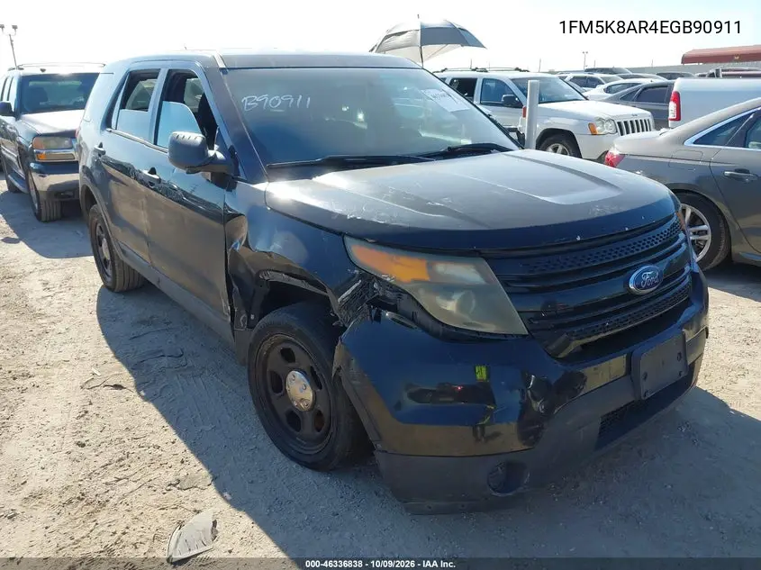 FORD POLICE 2014, VIN 1FM5K8AR4EGB90911