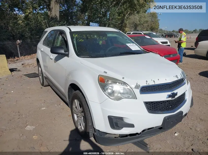 CHEVROLET EQUINOX 2014, VIN 2GNFLEEK3E6353508