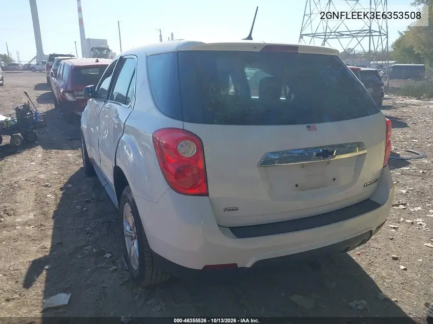 2014 CHEVROLET EQUINOX VIN 2GNFLEEK3E6353508 — фото 3