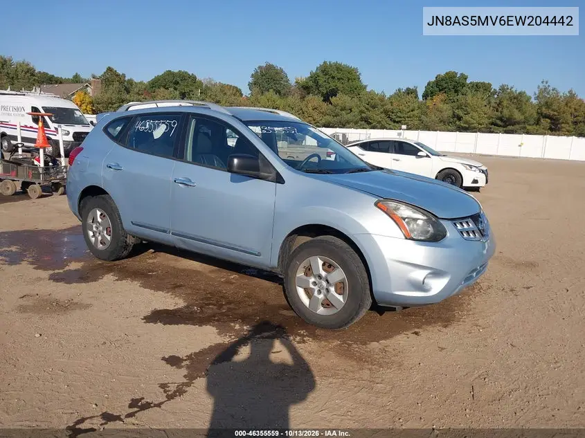 NISSAN ROGUE 2014, VIN JN8AS5MV6EW204442