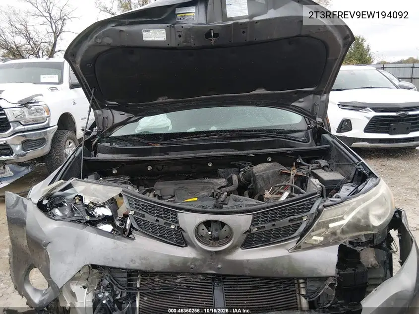 2014 TOYOTA RAV 4 VIN 2T3RFREV9EW194092 — фото 10