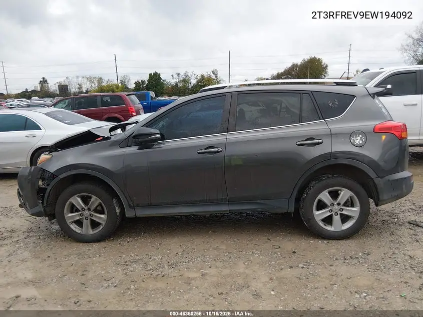 2014 TOYOTA RAV 4 VIN 2T3RFREV9EW194092 — фото 14