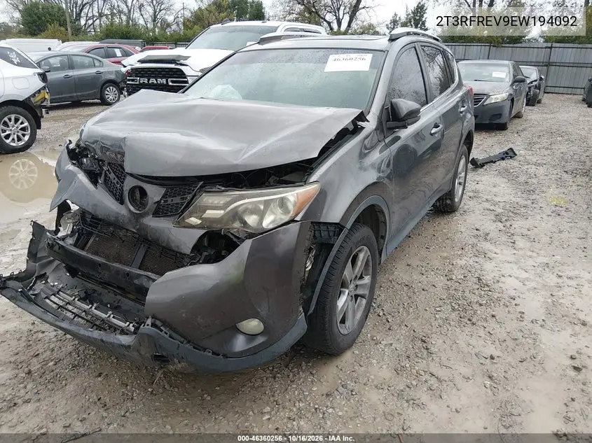 2014 TOYOTA RAV 4 VIN 2T3RFREV9EW194092 — фото 3