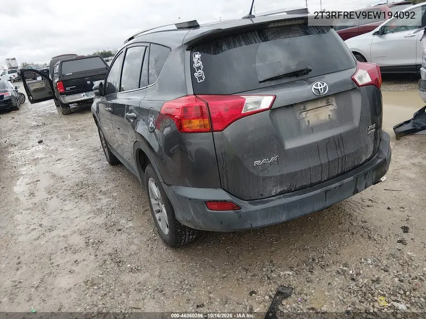 2014 TOYOTA RAV 4 VIN 2T3RFREV9EW194092 — фото 4