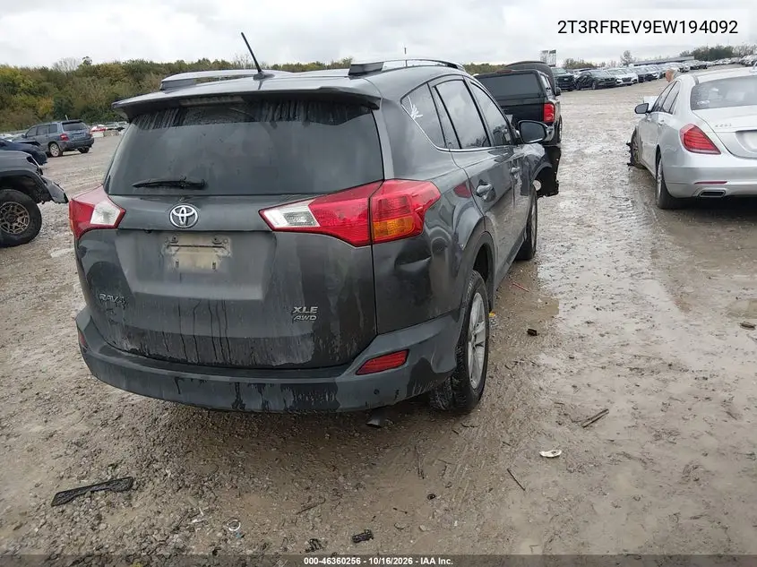 2014 TOYOTA RAV 4 VIN 2T3RFREV9EW194092 — фото 5