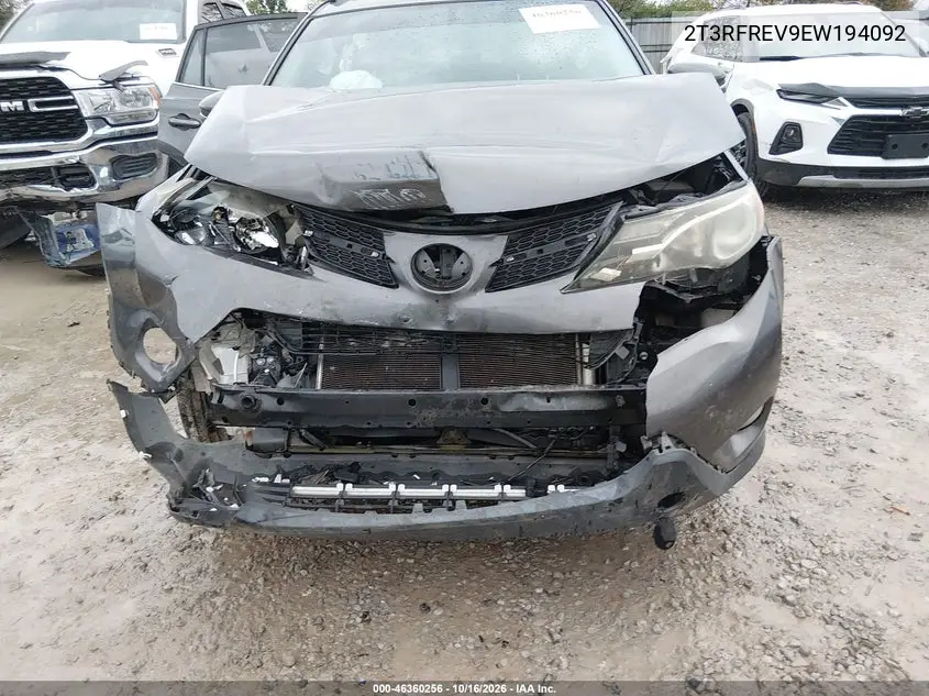 TOYOTA RAV 4 2014, VIN 2T3RFREV9EW194092