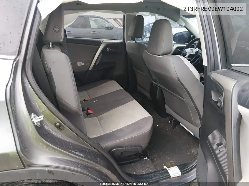 2014 TOYOTA RAV 4 VIN 2T3RFREV9EW194092 — фото 8