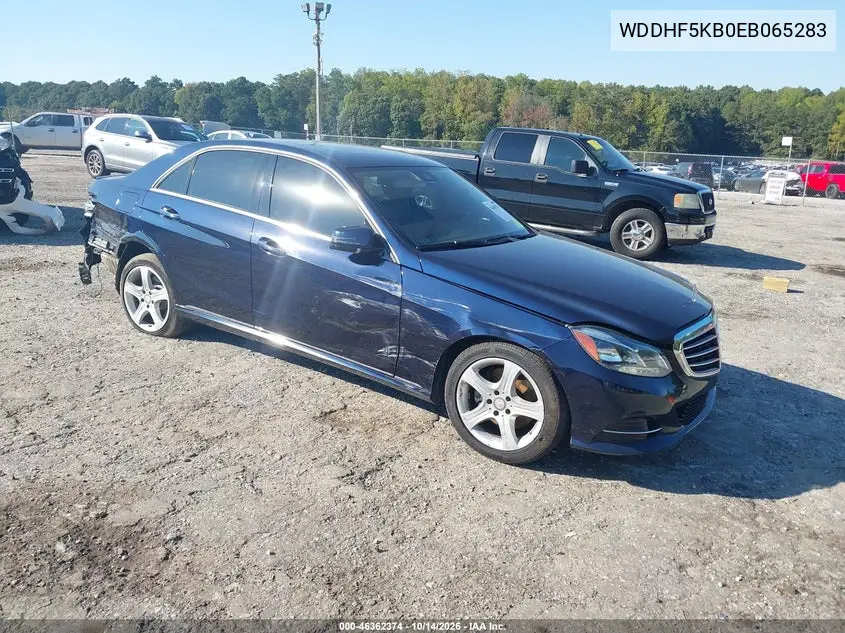 MERCEDES E-KLASSE 2014, VIN WDDHF5KB0EB065283