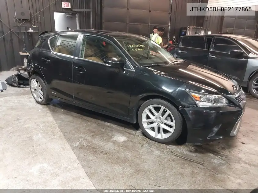 LEXUS CT 2014, VIN JTHKD5BH0E2177865