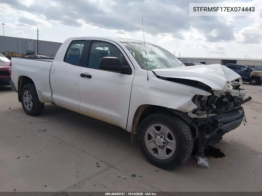 TOYOTA TUNDRA 2014, VIN 5TFRM5F17EX074443