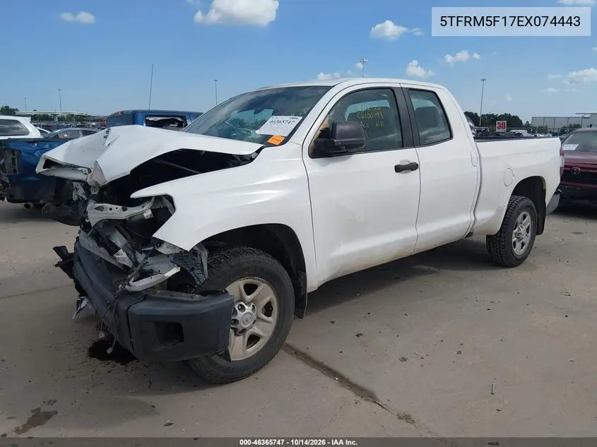 2014 TOYOTA TUNDRA VIN 5TFRM5F17EX074443 — фото 2