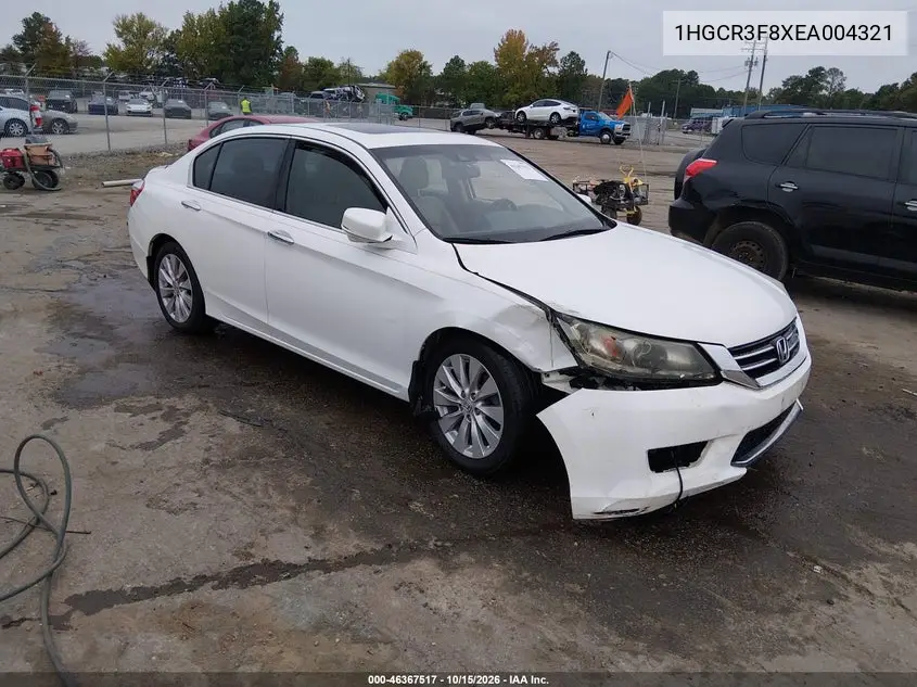 HONDA ACCORD 2014, VIN 1HGCR3F8XEA004321