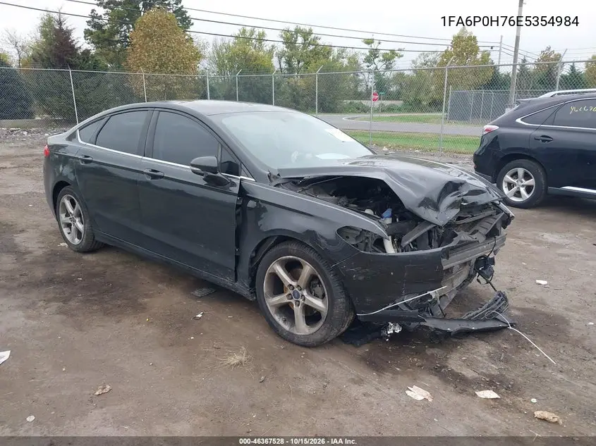 FORD FUSION 2014, VIN 1FA6P0H76E5354984