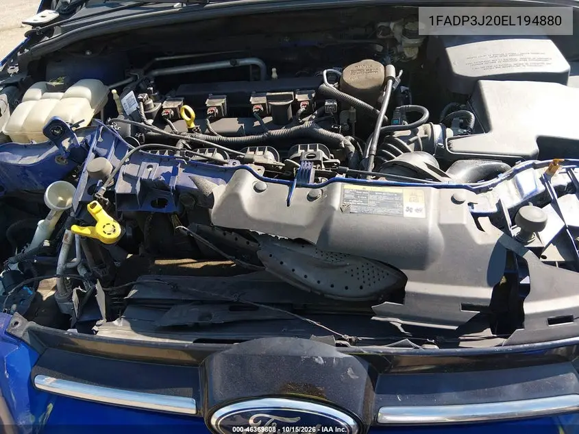 2014 FORD FOCUS VIN 1FADP3J20EL194880 — фото 10