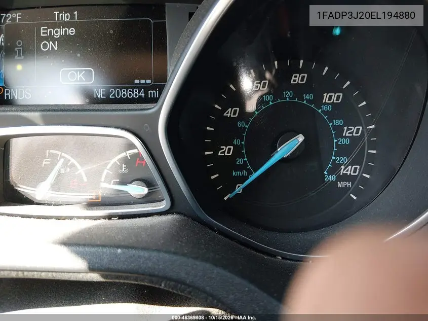 2014 FORD FOCUS VIN 1FADP3J20EL194880 — фото 16