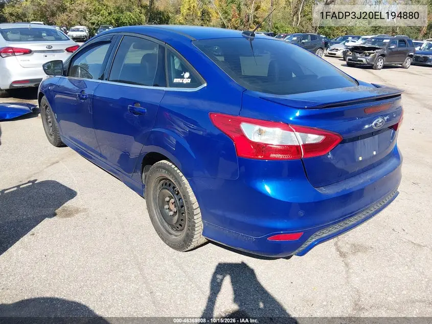 2014 FORD FOCUS VIN 1FADP3J20EL194880 — фото 3