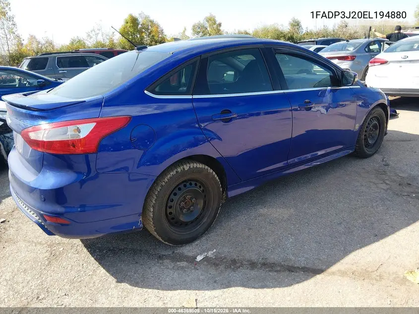 2014 FORD FOCUS VIN 1FADP3J20EL194880 — фото 4